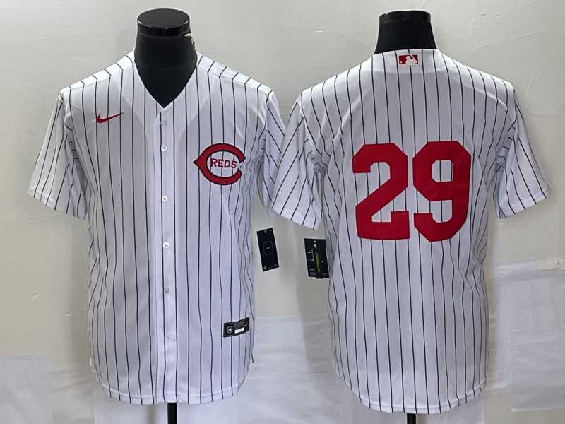 Men%27s Cincinnati Reds #29 TJ Friedl White Field of Dreams Stitched Baseball Jersey->cincinnati reds->MLB Jersey